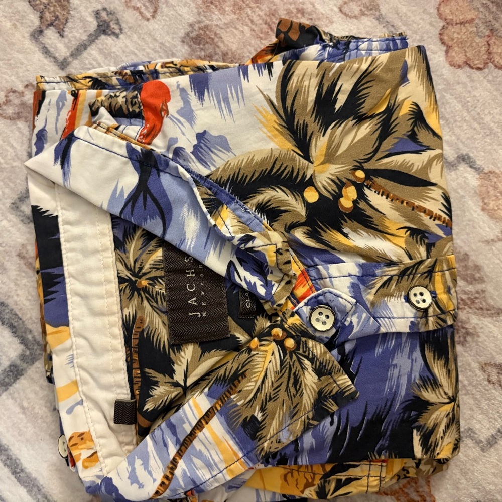 Jachs Multicolor Palm Print Shirt